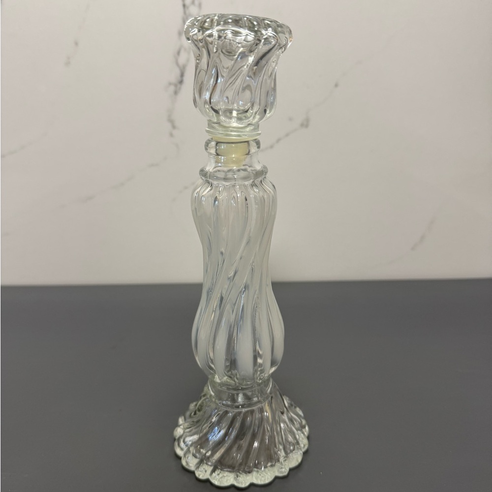Elegant Avon Glass Candle Holder